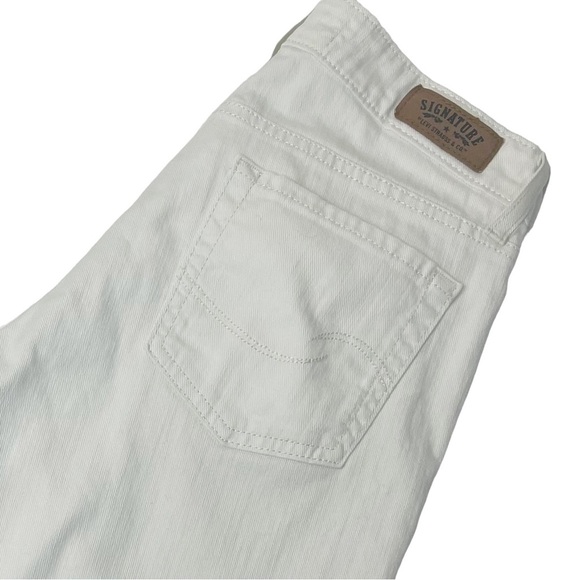 Levi Signature Modern Bootcut Jeans White Denim Women's Size 8 Short - Picture 6 of 12